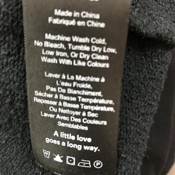 Aritzia - TNA Extra Long Sweatshirt Black Size XS - Picture 4 of 4